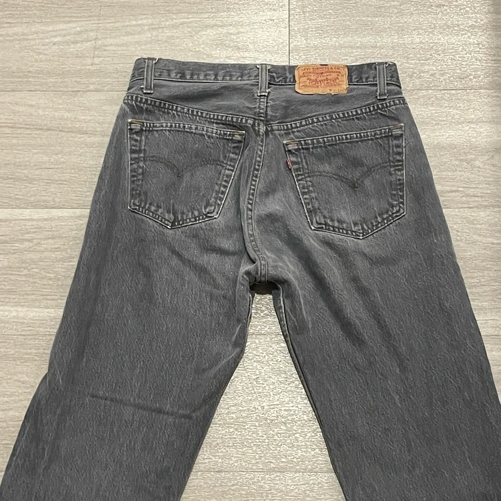 Vintage Levi’s 501 70s button fly faded black black jeans made in USA - Picture 3 of 10